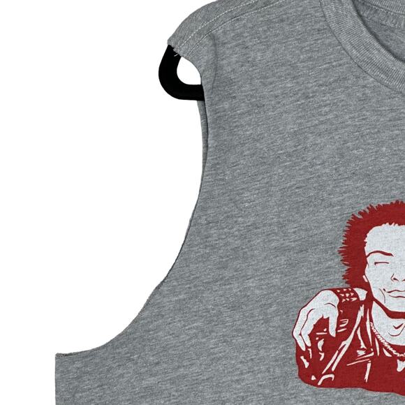 Sandrine Rose Sid & Monroe Love You To Death Gray Muscle Shirt Women Medium NWT - Picture 4 of 9